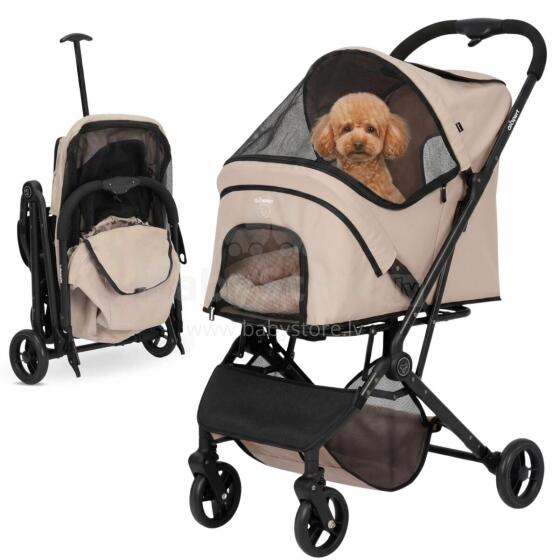 Qppet Pet Stroller Pettie Pet Beige 6960