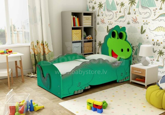 Plastikinė Dino Big Art.29913 Vaikiška lova su čiužiniu 200x90 cm