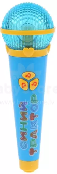 Kids Book Microphone Art.299163 "Blue Tractor" Microphone (in Russian)