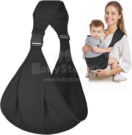 Aoowu Baby Carrier Art.299211 Black Эргономичная сумка-кенгуру  от 4 до 20 кг