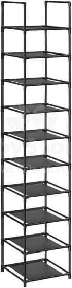 Metal Shoe Storage Art.299215 Black Apavu plaukts, , metāla skapis ar plauktiem 33 x 33 x 173 cm