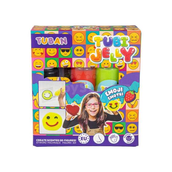 Tubi Jelly komplekts ar 3 krāsām - Emocijzīmes