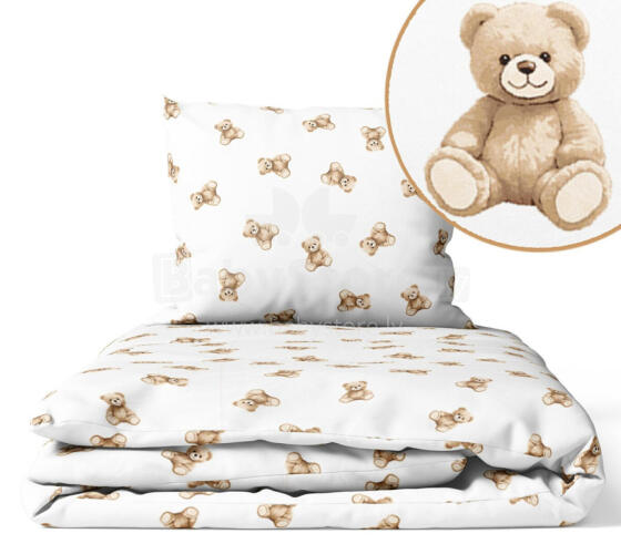 Segas komplekts - 2 gab - 135x100, 40x60 - PLUSH TEDDY BEAR