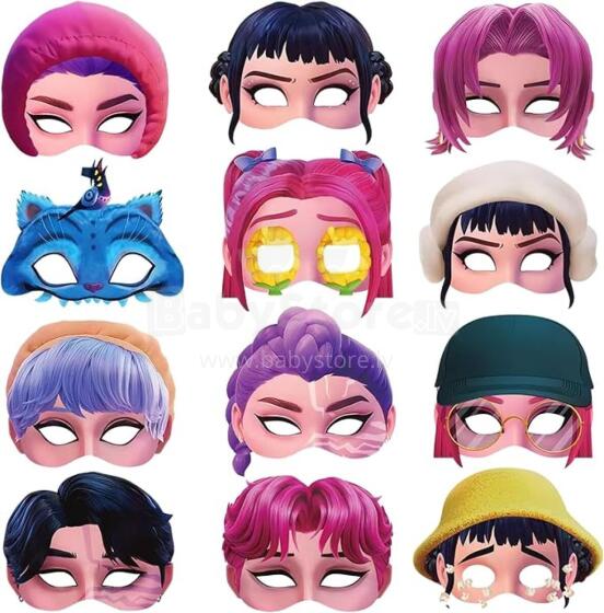 Paper Party Masks Huntrix Art.299487 Маска карнавальная из бумаги,1 шт