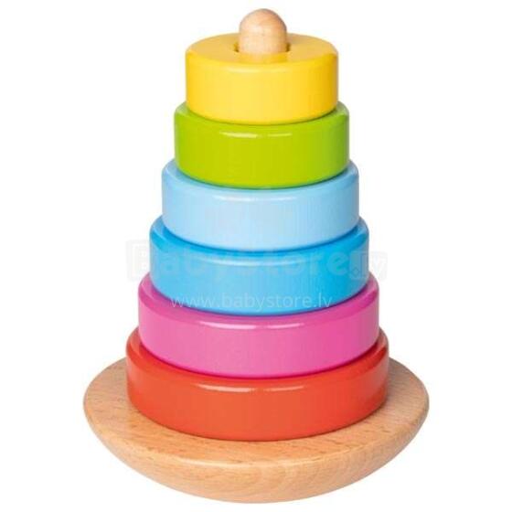 Goki Stacking Tower Art.58925  Koka piramīda no 7 elementiem