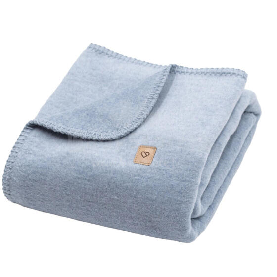 Blanket - OSLO - ONE COLOR - size 75x100 - DIRTY BLUE