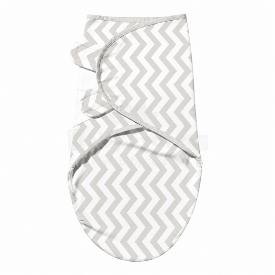 Summer Infant Art.299914 Swaddle Me Gray/White Stripes  kokvilnas ietīšanas autiņš no 3.2kg līdz 6.4 kg