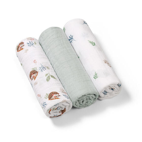 348/16 SUPER SOFT MINT MUSLIN DIAPERS