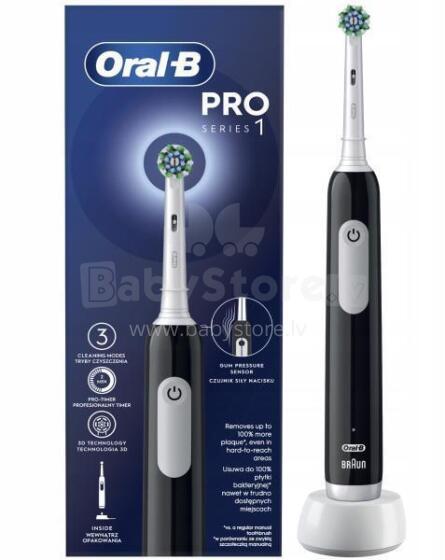 BRAUN Pro 1 Series el.zobu  birste Cross Action, melna
