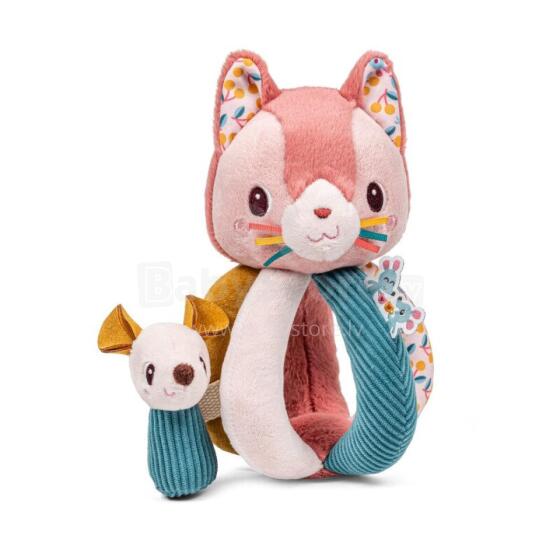 Rattle with handles - Jeanne the cat