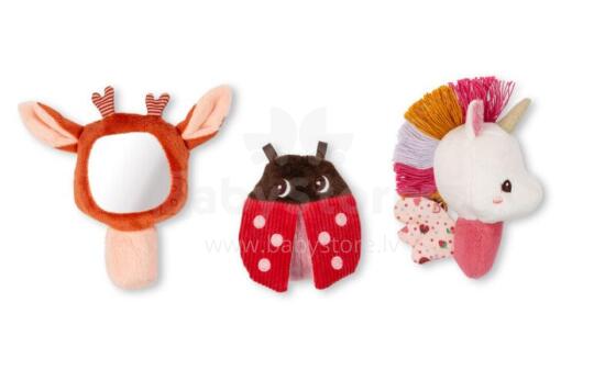 Sensory rattle set in a giftbox - Lena (3 pcs.)