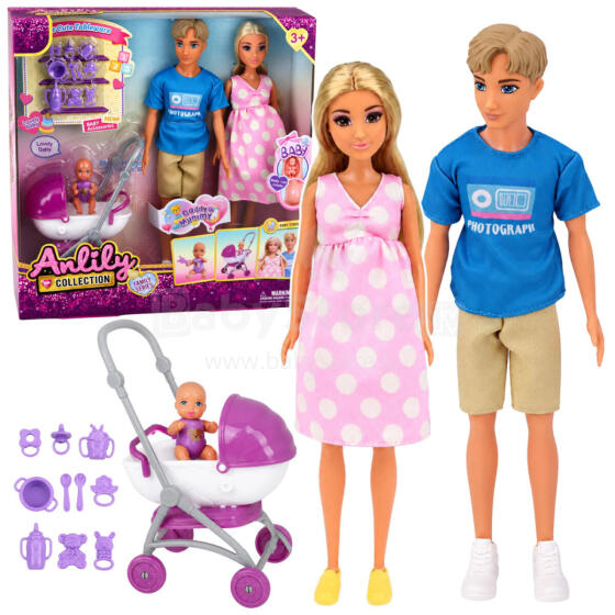 Anlily Grūtnieces Lelle Ģimenes Bērnu Ratiņu Piederumi