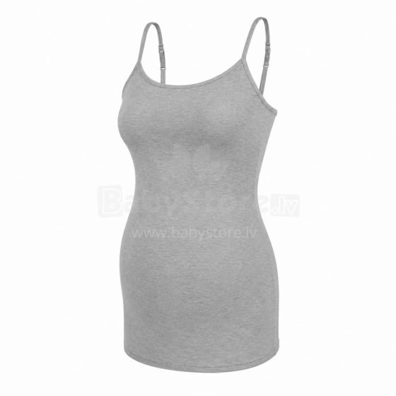 Women Maternity Undershirt  Spaghetti Top Art.300412 Grey  Tops grūtniecem un barošānai