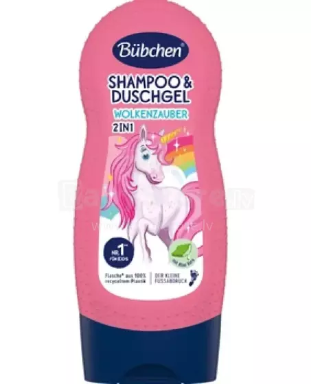 Bubchen Shampoo&Duschgel Unicorn Art.TL42 Šampūns un dušas želeja “Vienrādzis”, 230 ml
