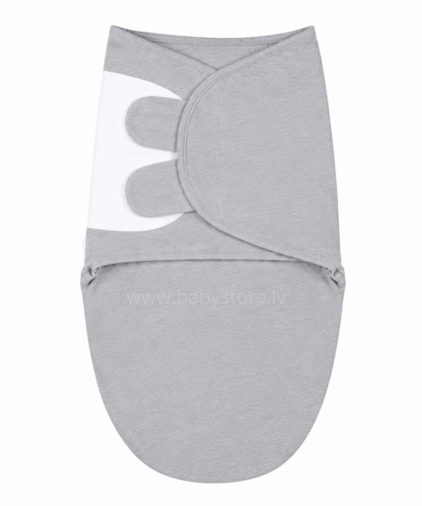 Mama Cheetah  Swaddle Me Art.300522 Gray  kokvilnas ietīšanas autiņš no 3.2kg līdz 6.4 kg