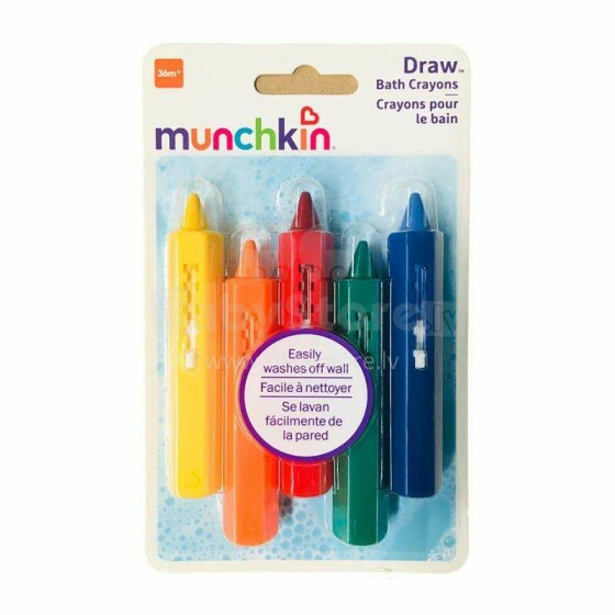 Munchkin Bath  Crayons Art.30139 bērnu vannas attīstoša rotaļlieta