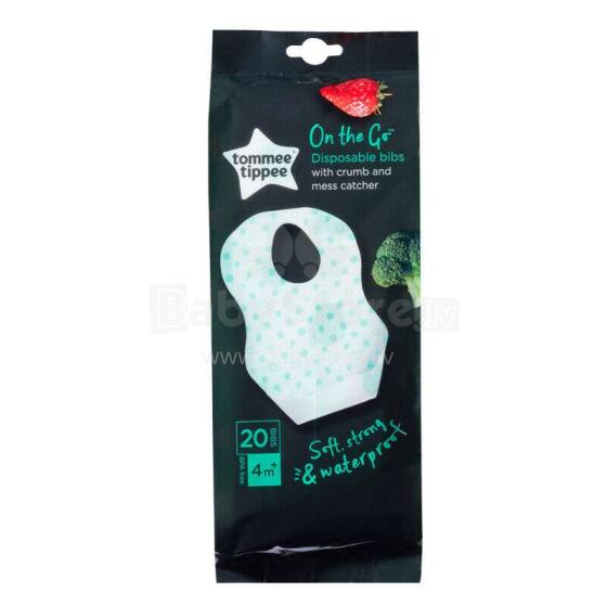 Tommee Tippee Art. 46352520 Disposable Bibs Одноразовые cлюнявчики (20 шт.)