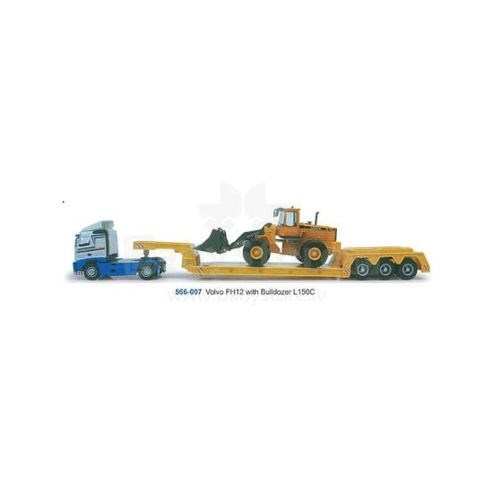Cararama Volvo truck with construction car Art.A00566 Kravas auto