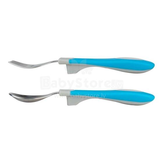 DDr.Browns Spoon Art.TF014 Ложечка с Вилочкой  синий
