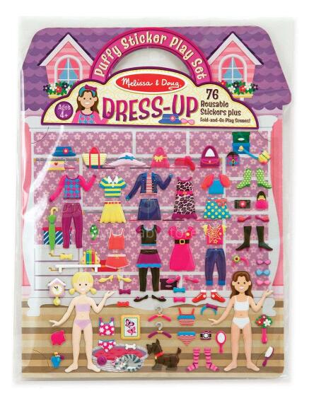 Melissa&Doug Dress Up Art.12195  uzlīmju komplekts