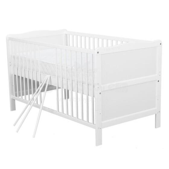 Bocian Kids Nadia II Art.31002 White Детская деревянная кроватка -трансформер 120x60см