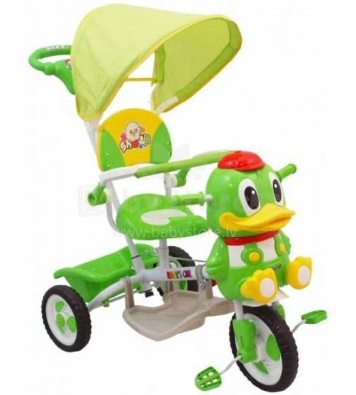 Babymix Art.ET-A27-3 Green детский трехколесный велосипед с навесом