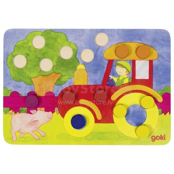 Goki Dice Game Art.56705 Lotto krāsainā pasaule