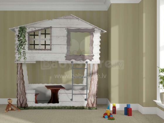 Plastiko Tree House Art.32052 Деревянный домик -кровать  с матрасом 200x90 cм
