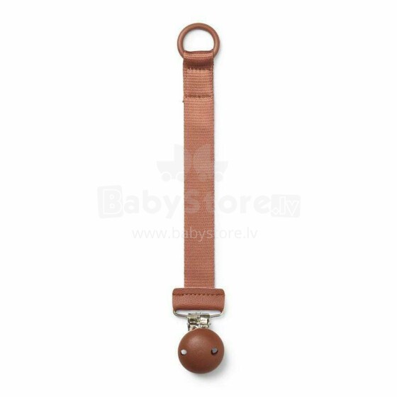 Elodie Details Pacifier Clip Wood Burned Clay