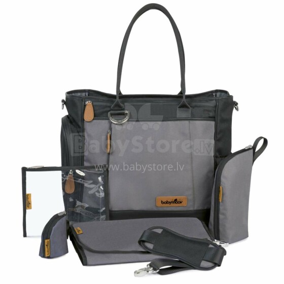 „Babymoov“ krepšys „Essential Black Art.A043554“ didelis, patogus ir stilingas krepšys motinoms