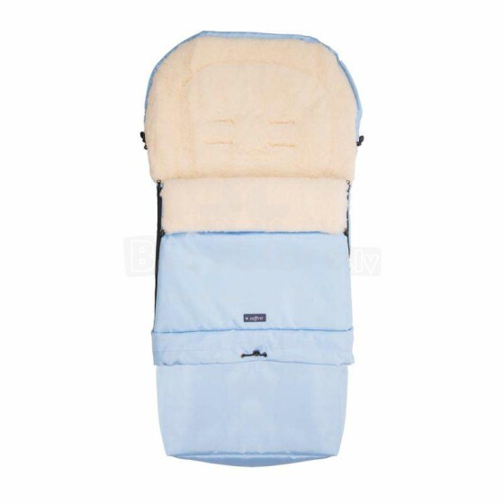 Womar Grow S20 Wool Art.3-Z-SW-S20-012 Blue  Спальный мешок на натуральной овчинке для коляски  106 cm