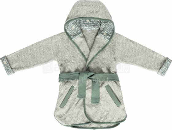 Luma Bathrobe Art.L01624 Bow Deco  Детский махровый халатик с капюшоном