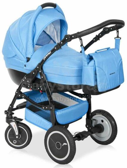 „Aga Design Riko Primo 2 in 1“ mėlynas universalus vežimėlis