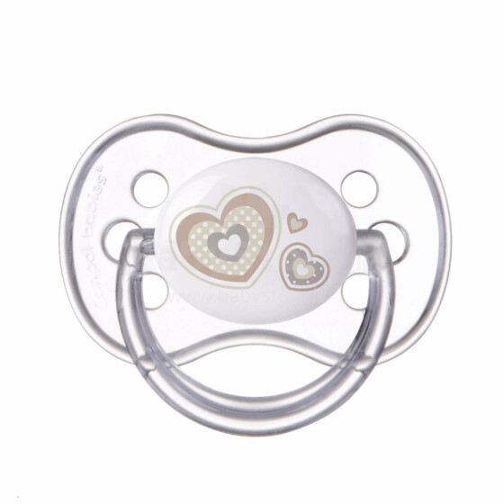 Canpol Babies Art.22/580 beige  Simetriskas formas silikona māneklis (A) 0-6