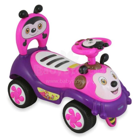 Babymix Art.UR-861/7625 Little Bee Bērnu stumjamā mašīnīte staigulis ar mūziku