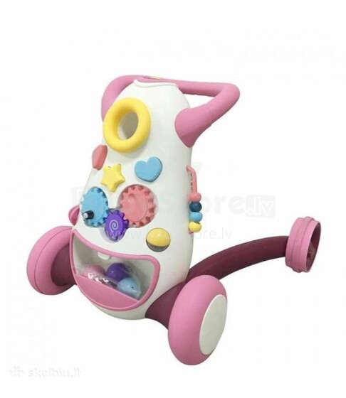 TLC Baby Walker Art.ZN31 Pink Толкаемый детский четырехколесник - балансировочный велосипед