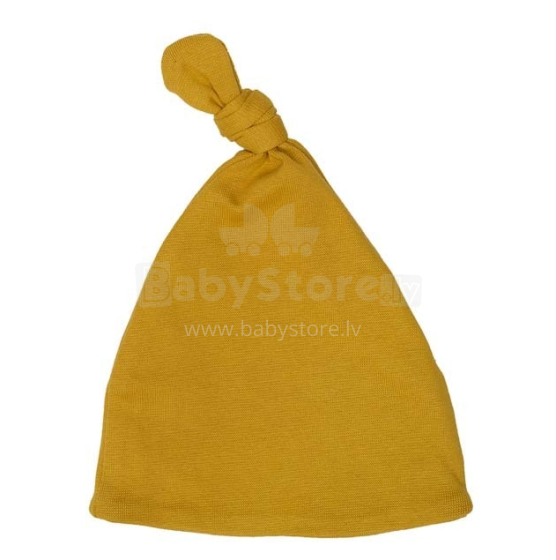 Wooly Organic Baby Hat Art.35421 Golden Yellow Mazuļu cepure no 100% organiskās kokvilnas