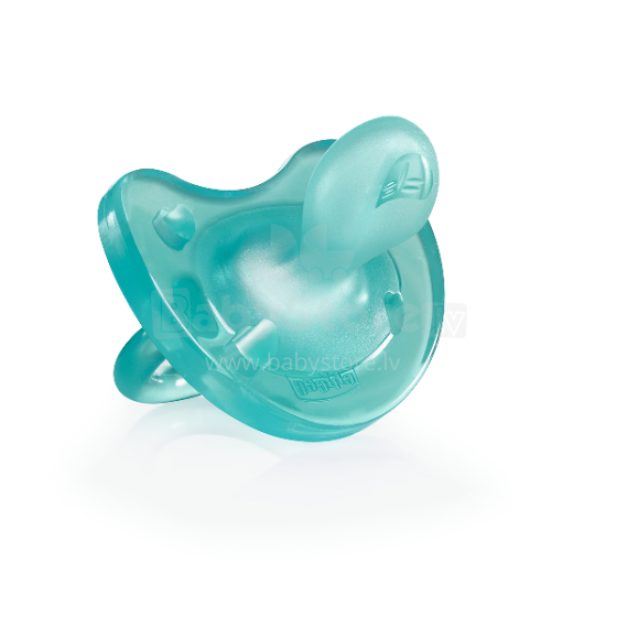 Chicco Art.02711.21 Physio ортодонтическая пустышка из силикона 0-6 мес. (бирюзовый)