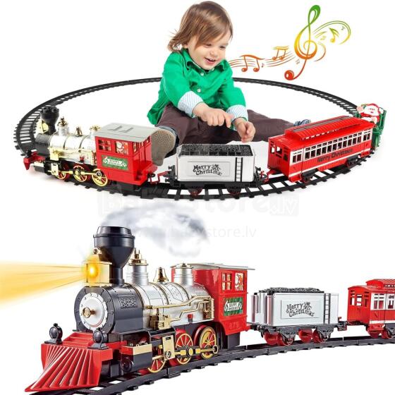 Train Railway Art.36613 Железная дорога со звуковыми и световыми эффектами