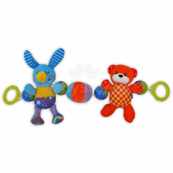 BabyMix Art.TE-8165B  Развивающая плюшевая игрушка- погремушка для Коляски/Автокресла/Кроватки