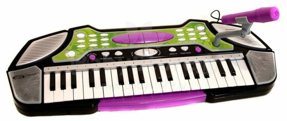 Toi Toys Piano Art.77048 Muzikālā rotaļlieta Sintezators ar mikrofonu ar skaņas un gaismas efektiem