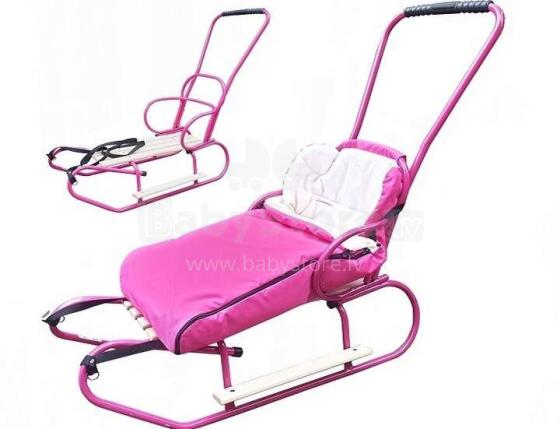 Evo Sledge Matress Pink Bērnu siltais konverts ragaviņam