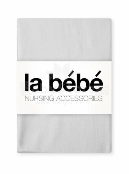 La Bebe™ Set 100x135/40x60 Art.37757 Light Grey Комплект детского постельного белья из 2х частей 100x135cm