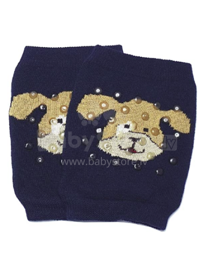 Weri Spezials Art.38173 Doggy Blue Детские хлопковые наколенники с ABS (2-3 yrs )
