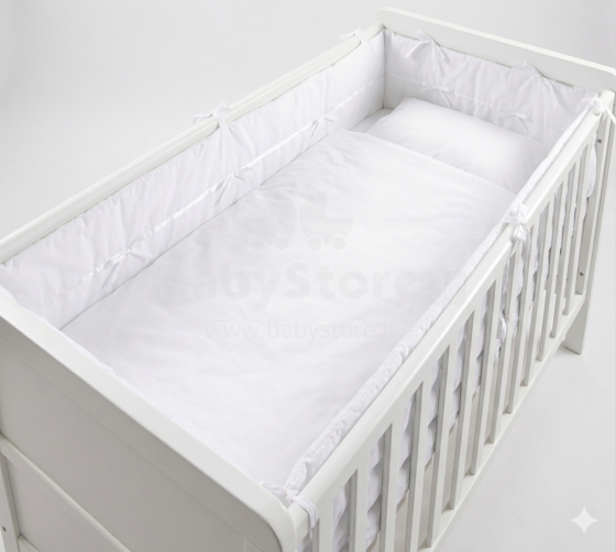 La bebe Little bed Cotton bedding Art.38300 komplekts šūpulim segas pārvalks ar spilnvendrānu (sader ar Troll) 70x80cm, 28x35cm