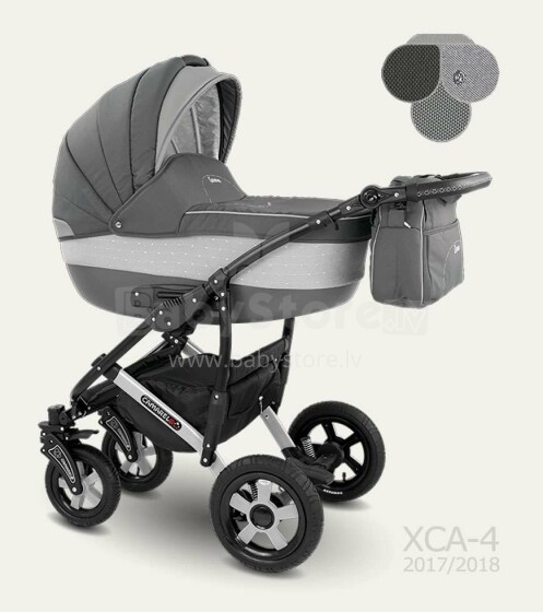 „Camarelo'17 Carera“ menas. „XCA-4“ universalus vaikiškas vežimėlis 3 viename