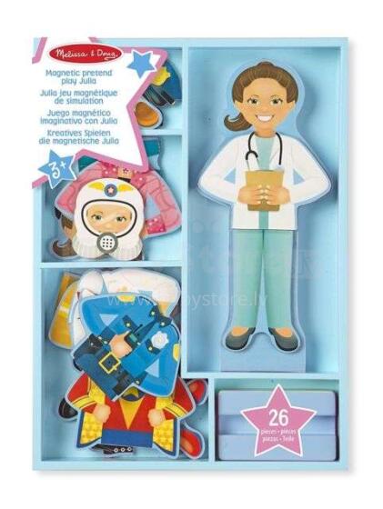 Melissa&Doug Magnetic Dress Up Julia Art.15164 Развивающая игра на магнитах Одень меня
