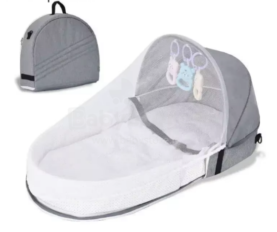 Travel Crib Art.38793 Люлька переноска для малышей с твердым основанием