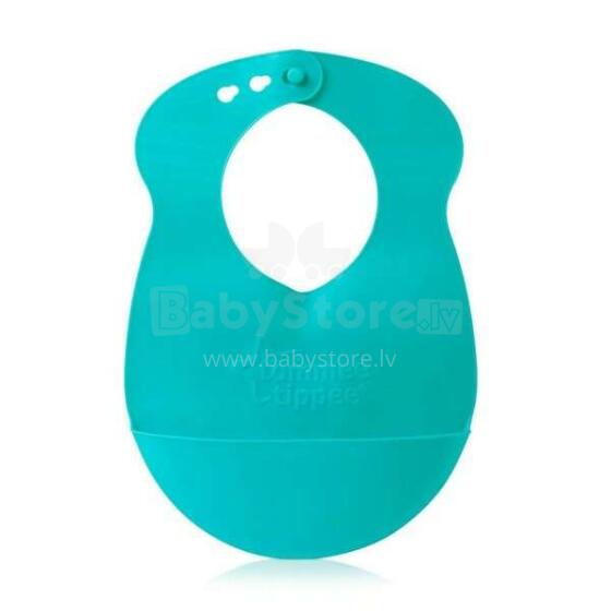 Tommee Tippee Art.46351494 Roll n Go Bibs, Silikona priekšautiņš