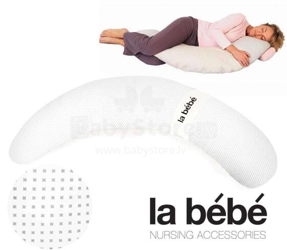 La Bebe™ Moon PIllow Art.3926 Crosses Spilvens-pakavs grūtniecēm ar polistirola pildījumu [2 pārvalki]